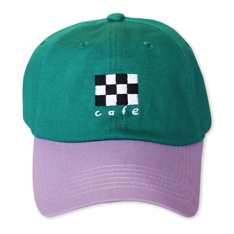 Skateboard Cafe - Checkerboard Embroidered 6 Panel Cap
