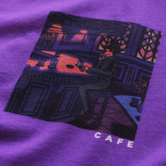 Skateboard Cafe - Barfly Tee - purple