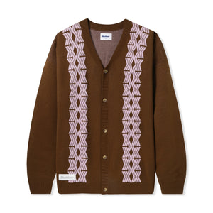 Butter Goods - Club Knit Cardigan - Chocolate